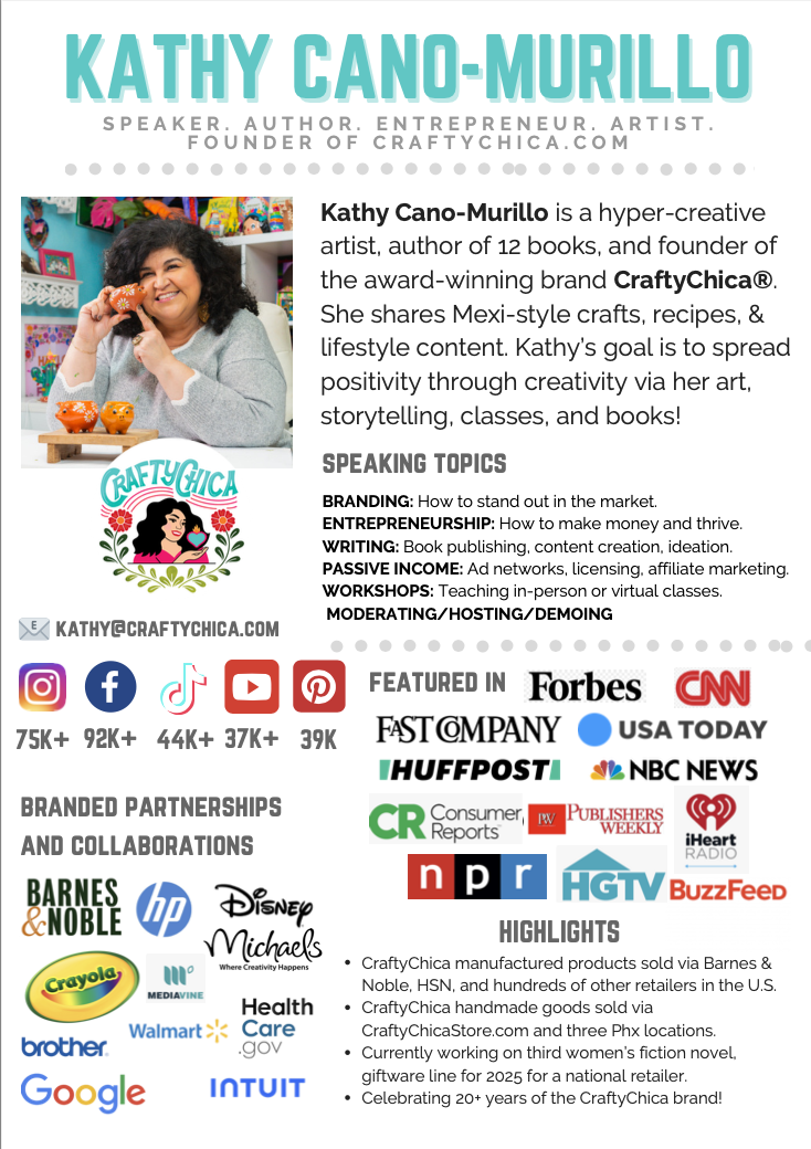 hire crafty chica - crafty chica media kit 2024
